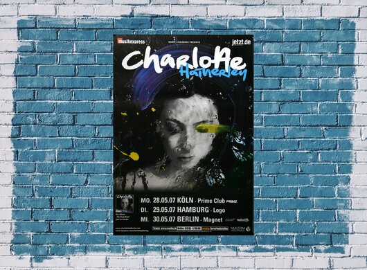 Charlotte Hatherley - The Deep Blue, Tour 2007 - Konzertplakat
