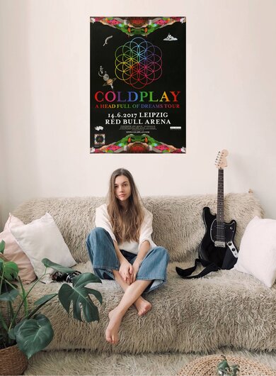Coldplay - Head Full Of Dreams , Leipzig 2017 - Konzertplakat