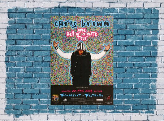Chris Brown - Hell of A Nite , Frankfurt 2016 - Konzertplakat