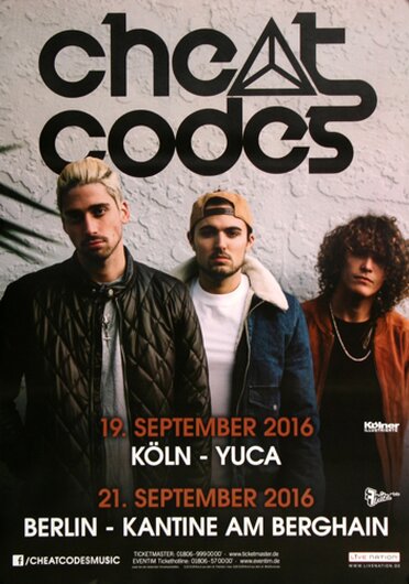 Cheat Codes - Live on Stage, Berlin 2016 - Konzertplakat