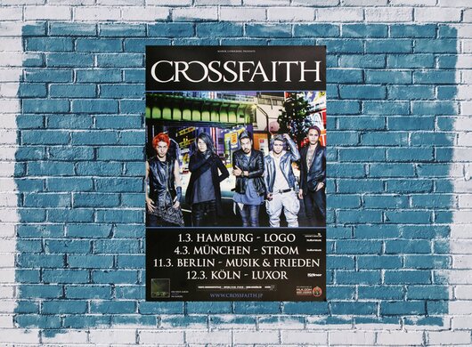 Crossfaith - New Age Worriors, Tour 2016 - Konzertplakat