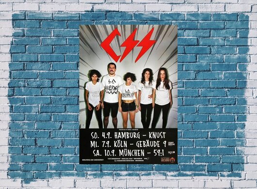 CSS - Hangover, Tour 2011 - Konzertplakat
