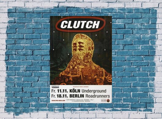 Clutch - El Roj, Köln & Berlin 2011 - Konzertplakat