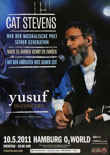 Cat Stevens - Concert , Hamburg 2011 - Konzertplakat