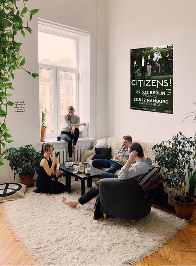Citizens ! - Here We Are, Berlin & Hamburg 2012 - Konzertplakat