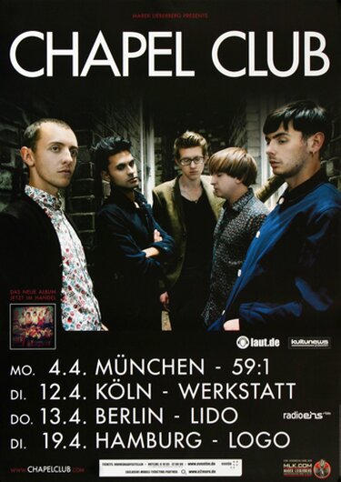 Chapel Club - Palace, Tour 2011 - Konzertplakat