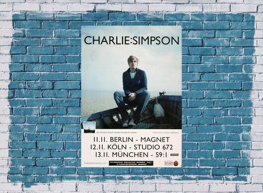 Charlie:Simpson - Parachutes, Tour 2012 - Konzertplakat