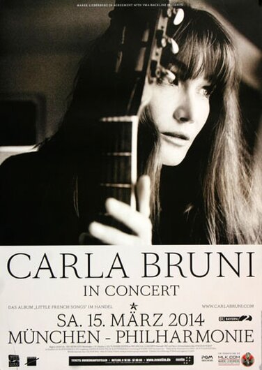 Carla Bruni - French Songs , München 2014 - Konzertplakat
