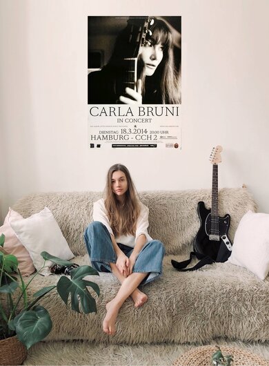 Carla Bruni - French Songs , Hamburg 2014 - Konzertplakat