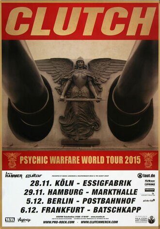 Clutch - Crucial Velocity, Tour 2015 - Konzertplakat