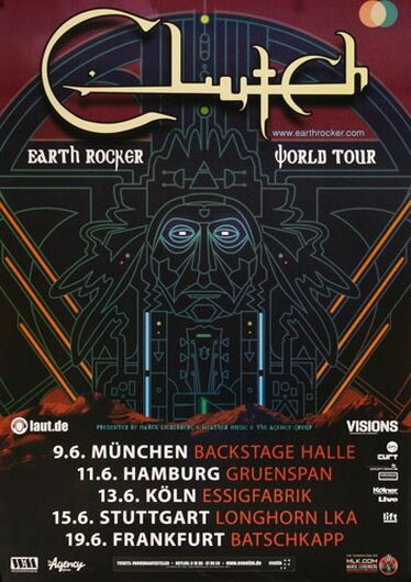 Clutch - Mr.Freedom, Tour 2014 - Konzertplakat