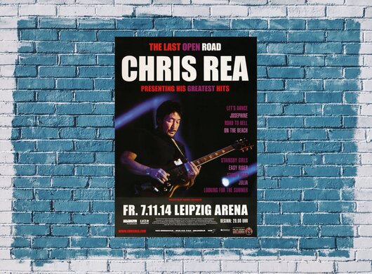 Chris Rea - Greatest Hits , Leipzig 2014 - Konzertplakat