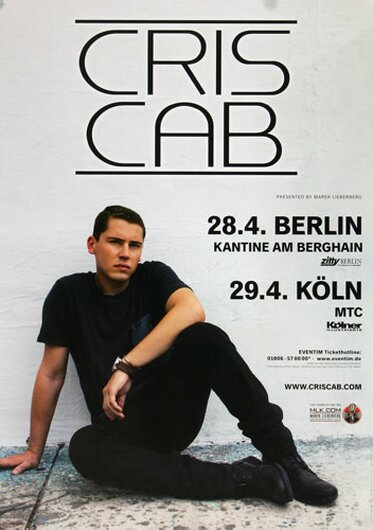 Cris Cab - Where I Belong, Bremen & Karlsruhe 2014 - Konzertplakat