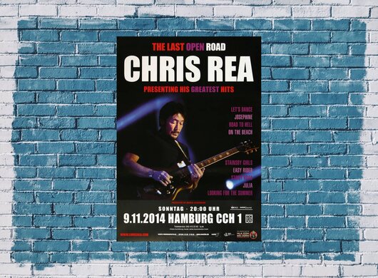 Chris Rea - Greatest Hits , Hamburg 2014 - Konzertplakat