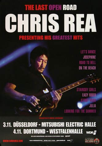 Chris Rea - Greatest Hits , Dortmund 2014 - Konzertplakat