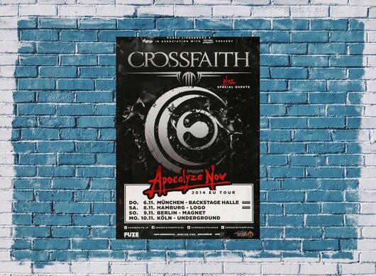 Crossfaith - Apocalyze Now, Tour 2014 - Konzertplakat