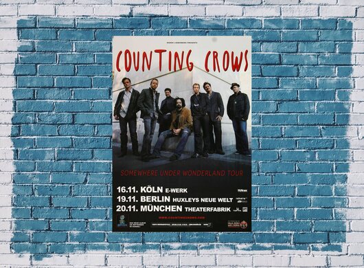 Counting Crows - Somewhere Wonderland, Tour 2014 - Konzertplakat