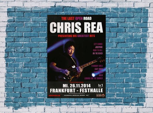 Chris Rea - Greatest Hits , Frankfurt 2014 - Konzertplakat