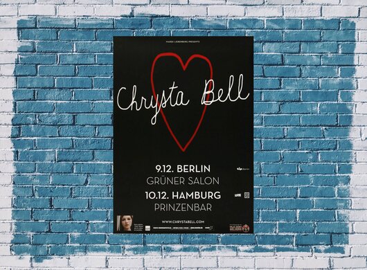 Christa Bell - Angel Star, Berlin & Hamburg 2014 - Konzertplakat