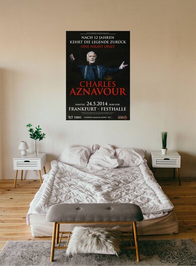 Charles Aznavour - One Night Only , Frankfurt 2014 - Konzertplakat