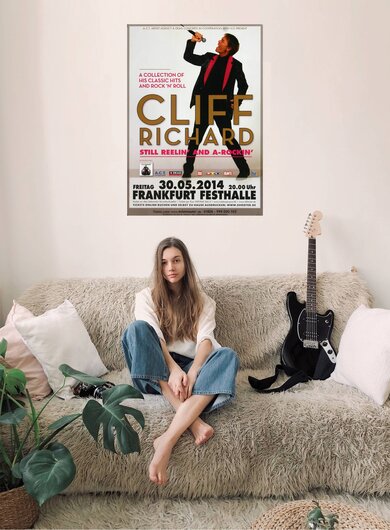 Cliff Richard - Still Reelin & Rocking, Frankfurt 2014 - Konzertplakat