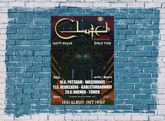 Clutch - World Tour, Tour 2013 - Konzertplakat