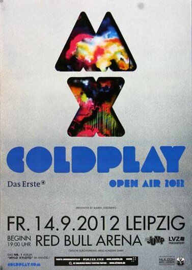 Coldplay - Live in , Leipzig 2012 - Konzertplakat