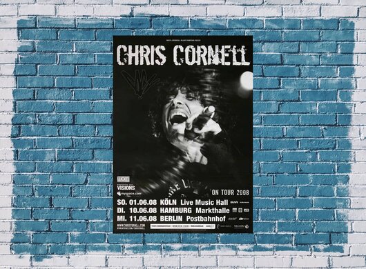 Chris Cornell - Soundgarten, Tour 2008 - Konzertplakat