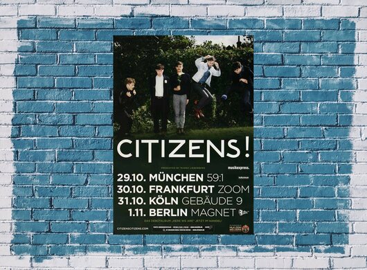 Citizens ! - European Soul, Tour 2012 - Konzertplakat