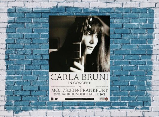 Carla Bruni - French Songs , Frankfurt 2014 - Konzertplakat