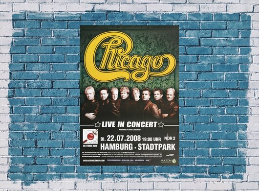Chicago - Live In Hamburg, Hamburg 2008 - Konzertplakat