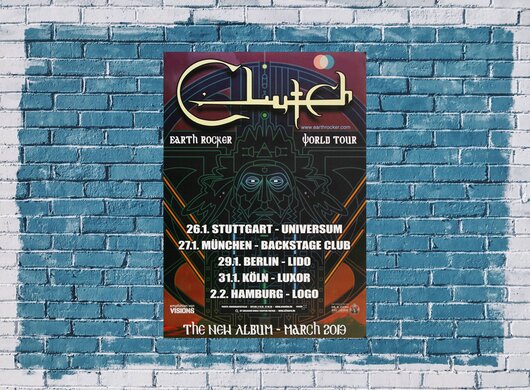 Clutch - Earth Rocker, Tour 2013 - Konzertplakat