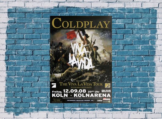 Coldplay - Köln, Köln 2008 - Konzertplakat