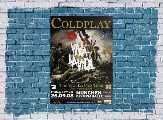 Coldplay - München, München 2008 - Konzertplakat