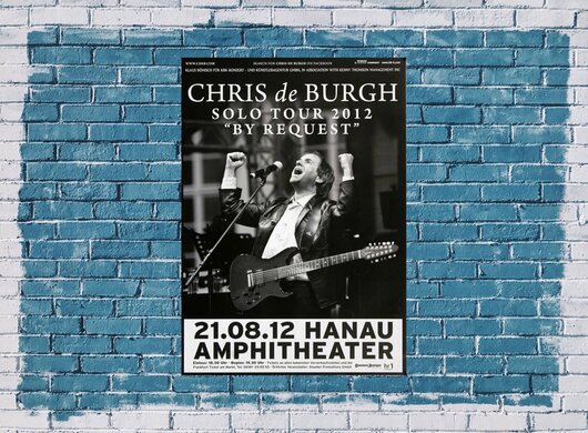 Chris de Burgh - By Request, Hanau 2012 - Konzertplakat