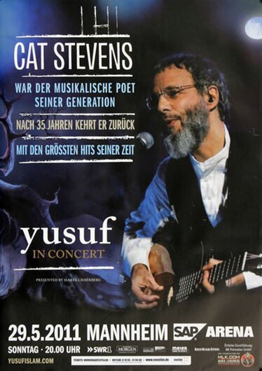 Cat Stevens - Concert , Mannheim 2011 - Konzertplakat