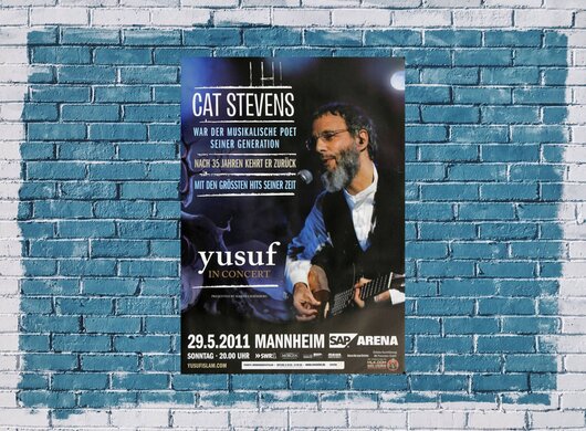 Cat Stevens - Concert , Mannheim 2011 - Konzertplakat