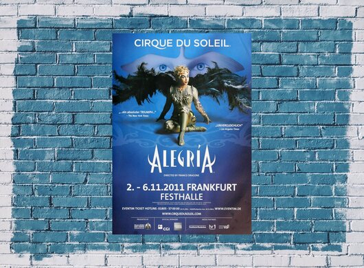 Cirque du Soleil - Alegria, Frankfurt 2011 - Konzertplakat