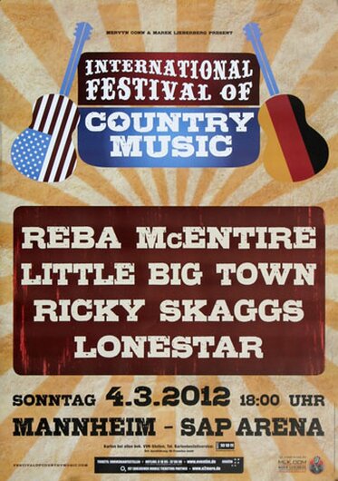 Country Festival - Country Music, Mannheim 2012 - Konzertplakat