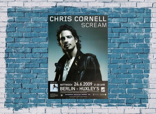 Chris Cornell ( Soundgarten ) - Berlin, Berlin 2009 - Konzertplakat