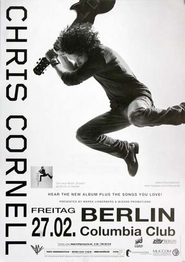 Chris Cornell ( Soundgarten ) - Scream , Berlin 2009 - Konzertplakat