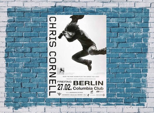 Chris Cornell ( Soundgarten ) - Scream , Berlin 2009 - Konzertplakat