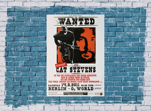 Cat Stevens - Wanted , Berlin 2011 - Konzertplakat