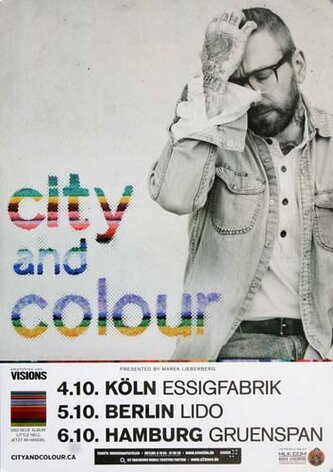 City And Color - Little Hell, Tour 2011 - Konzertplakat