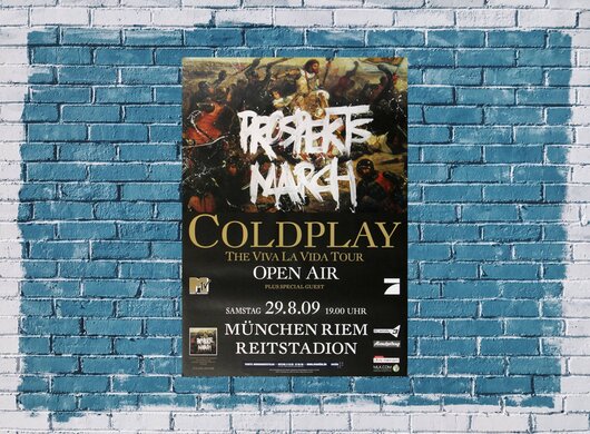 Coldplay - München, München 2009 - Konzertplakat