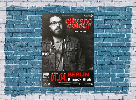 City And Color - Bring Me Love, Berlin 2008 - Konzertplakat