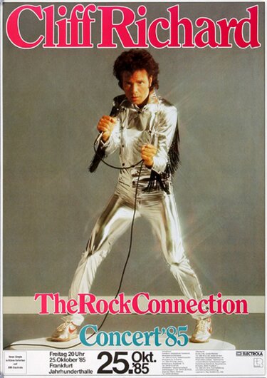 Cliff Richard - Rock Connection, Frankfurt 1985 - Konzertplakat