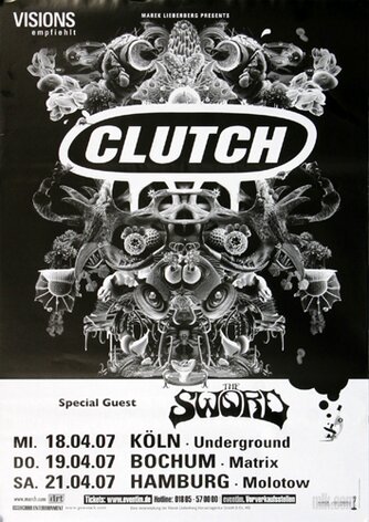 Clutch - Beale Street, Tour 2007 - Konzertplakat
