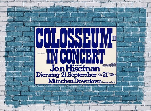 Colosseum - In Concert, München 1971 - Konzertplakat