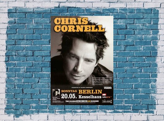 Chris Cornell - Soundgarten, Berlin 2007 - Konzertplakat